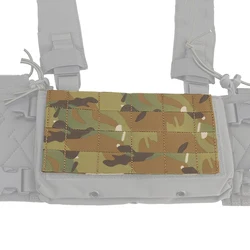 Tactical Vest Full MOLLE Panel Micro Fight Chassis MK4 Chest Rig Front Flap Hunting Airsoft Vest Front Magic Hook Sticker Cover