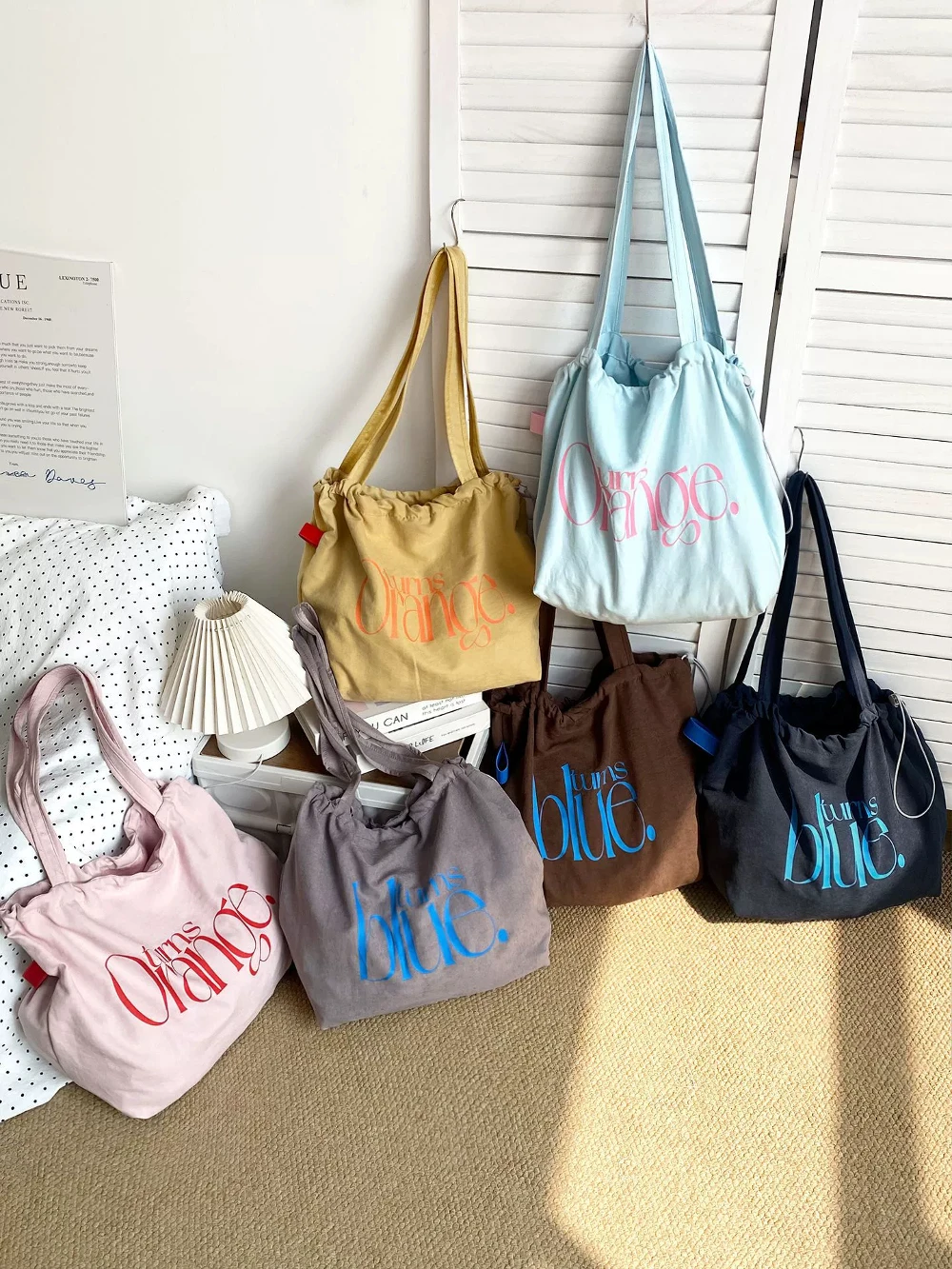 新しいファッショナブルなシンプルな文字柄ポータブルショルダー - Drawstring Gym Bag のレビューと価格