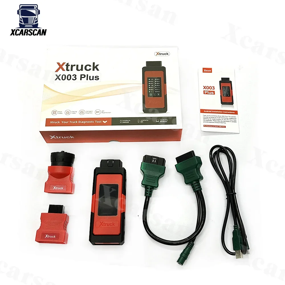 Multi-brand equipment Xtruck X003 Plus data reading and flashing fault code Heavy Duty Truck Diagnostic Tool PC version