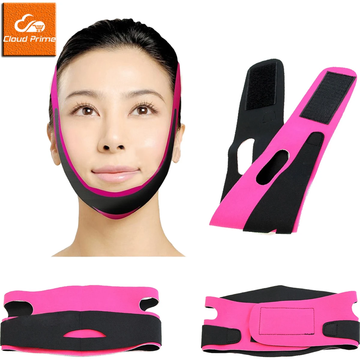 Women Slimming Chin Cheek Slim Lift Up Mask V Face Line Belt Anti Wrinkle Strap Band Facial Beauty Tool Face Slimming Bandage