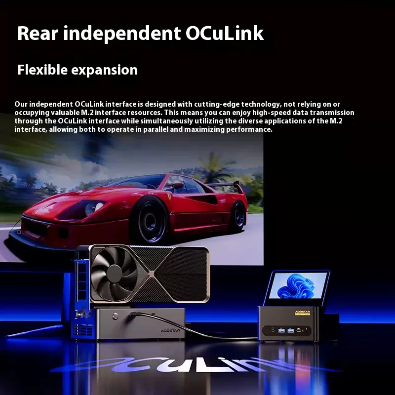 아우스타 G-플립 인텔 코어 울트라 5 155H 미니 PC 윈도우 11 DDR5 듀얼 채널 NVMe M.2 SSD WIFI7 데스크탑 사무용 게임용 컴퓨터