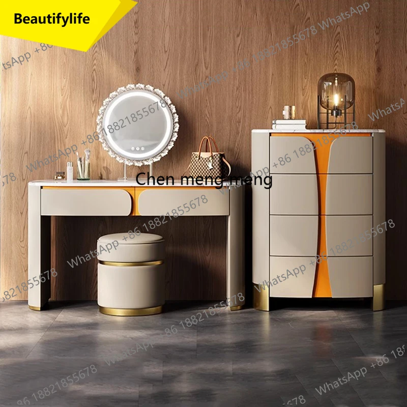 

A13 Cabinet Modern Vanity Table Bedroom Makeup Comfortable Vintage Dressing Table Filing Cabinets Mirror Vestidores Home Furnitu