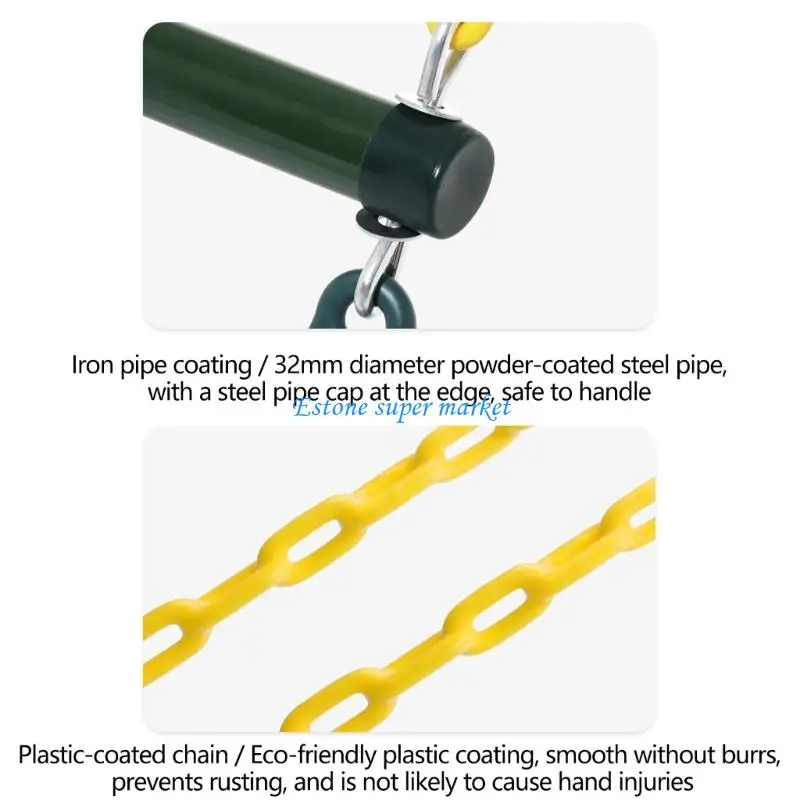 090B Versatile Gymnastic Rings Swing for Garden Swing and Gym Equipment Featuring Easy Connection