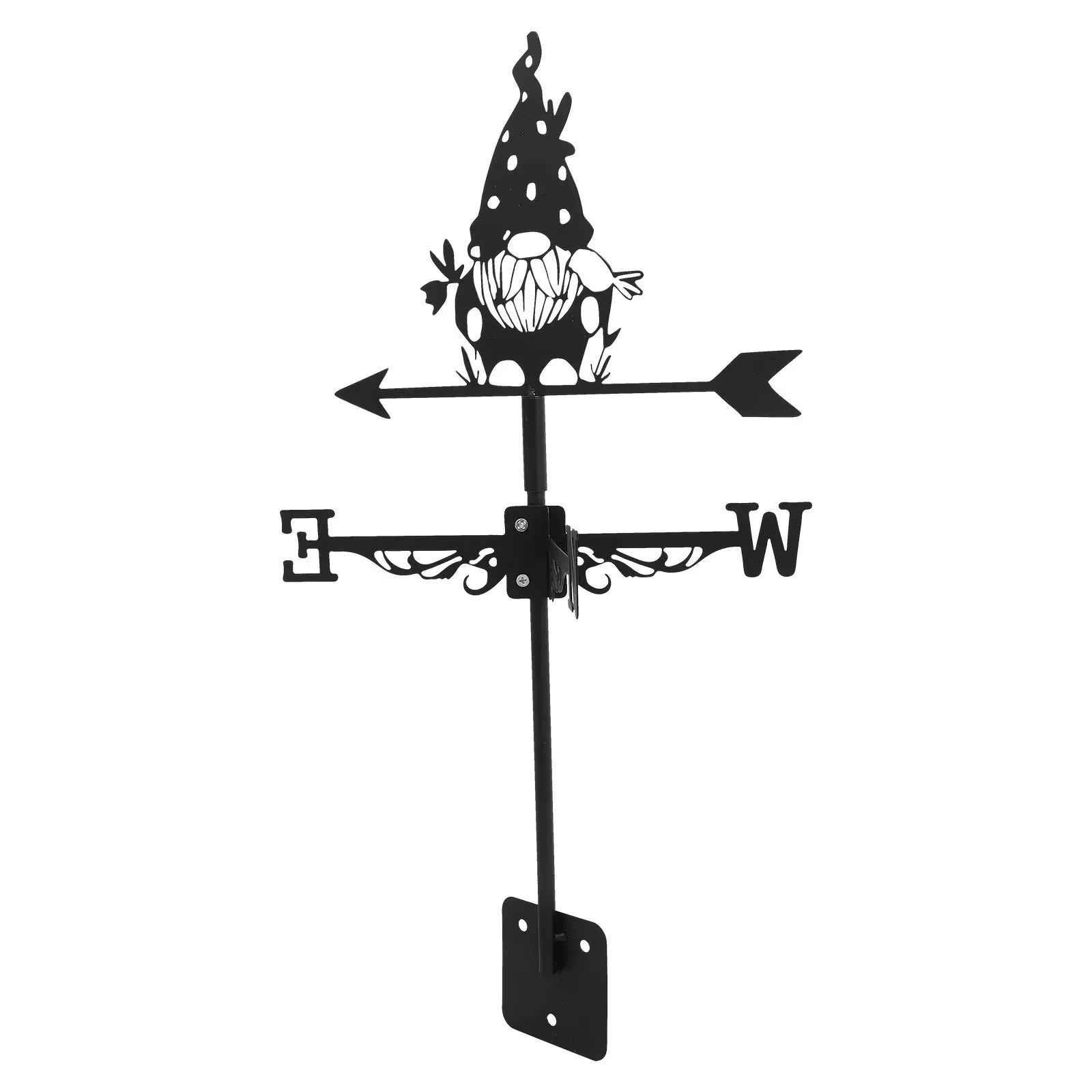 

Iron Weather Vane Decorative Metal Garden Stake For Outdoor Yard Roof Wind Direction Indicator Decor Ground Insert