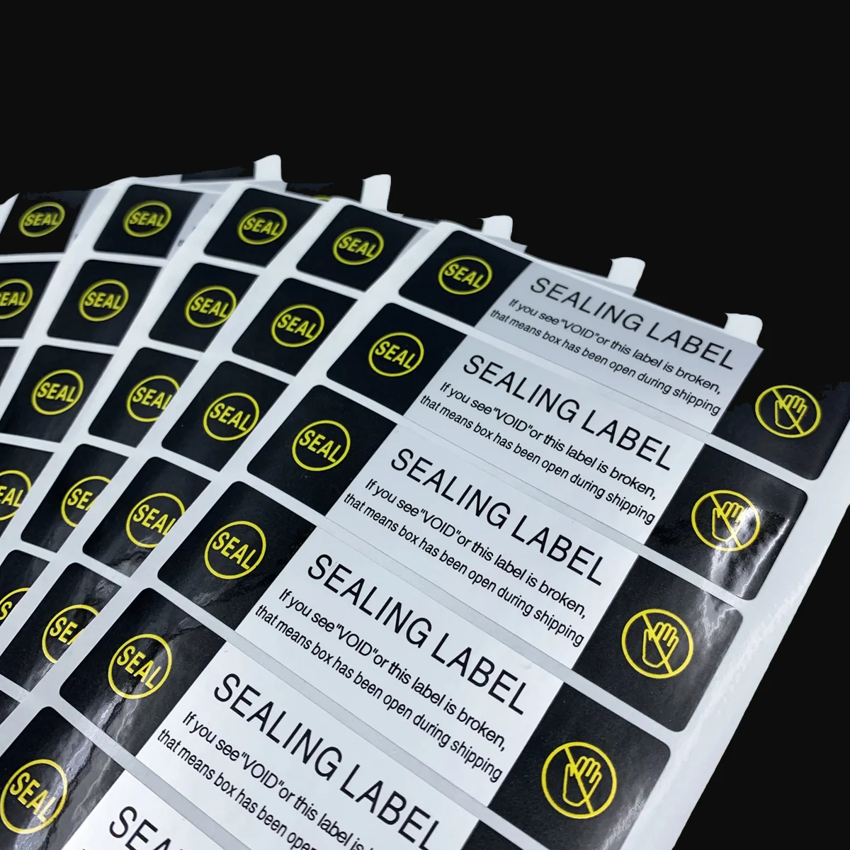 50 قطعة/100 قطعة باطلة مشرق الفضة الشحن ختم ملصقات للتسمية ، مقاوم للماء ملصقات أمنية مقاومة للعبث للجرة ، صناديق البريد