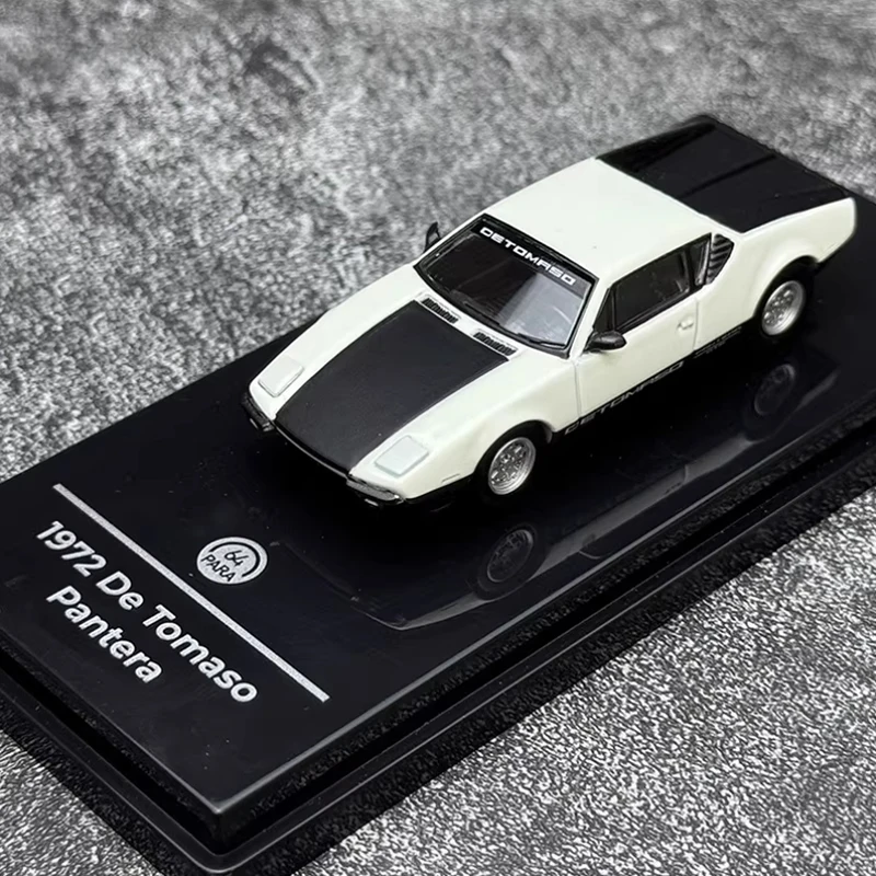 

PARA Diecast 1:64 Scale 1972 De Tomaso Sports Car Alloy Vehicle Model Finished Simulation Collection Decoration Gift Toy Display