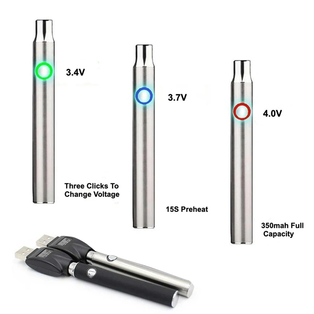 350mAh 510 Thread Battery Pen Solder Iron Shaped Button Battery Set Heat Devices Adjustment Heating Electric Soldering Iron Kit