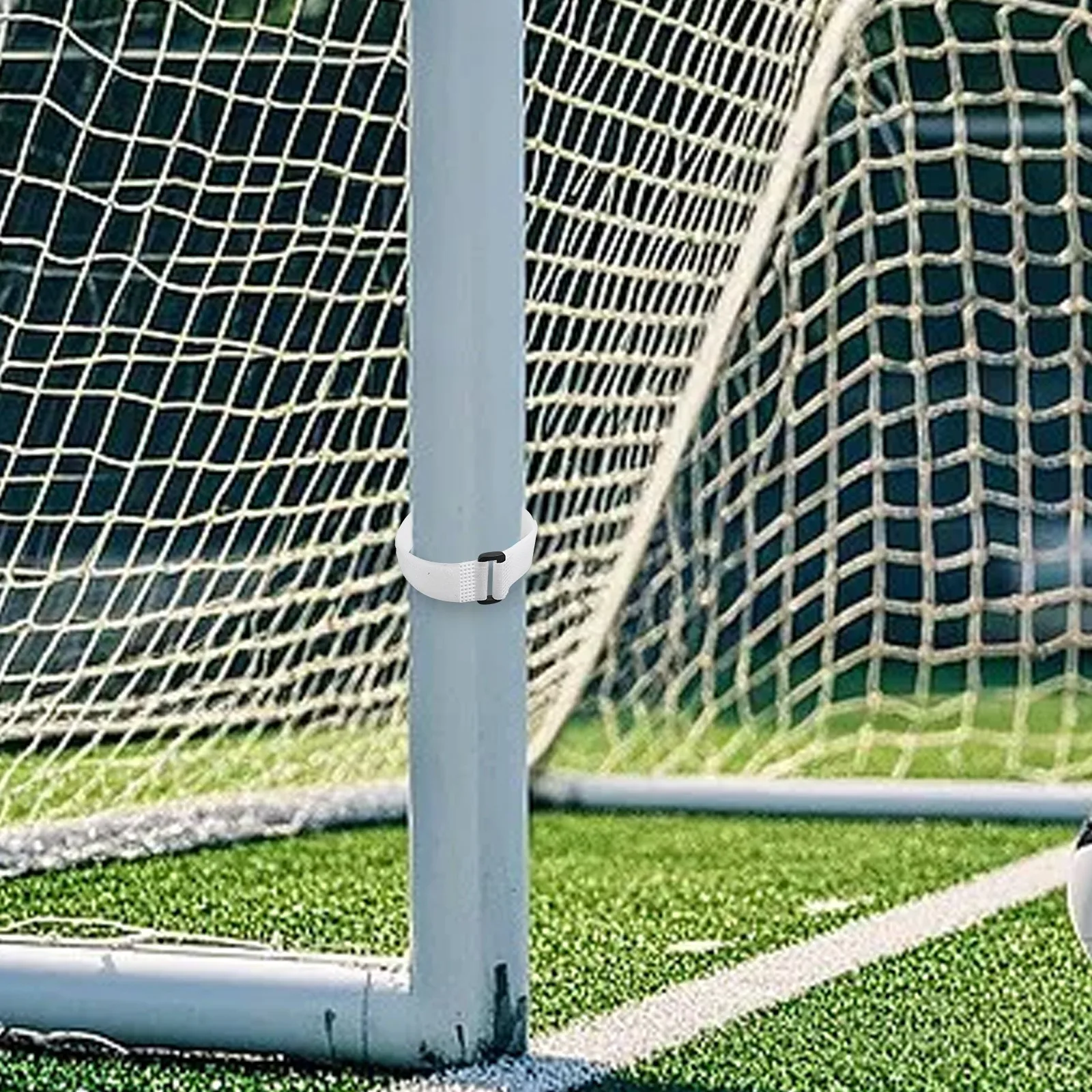 Goal Post Fasteners Soccer Goal Net Straps Complete Set Of Straps Robust Material Construction For Outdoor Play