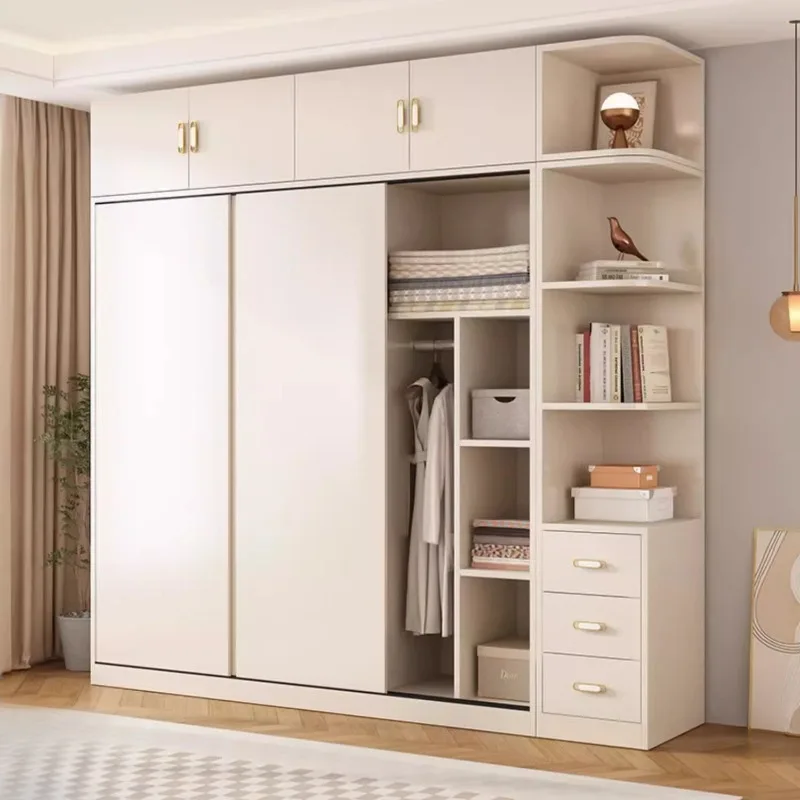 Apartment Adults Wardrobe Standing Dust Proof Luxury Partition Wardrobe Large Shelf Vitrina Bedroom Furniture Accessories