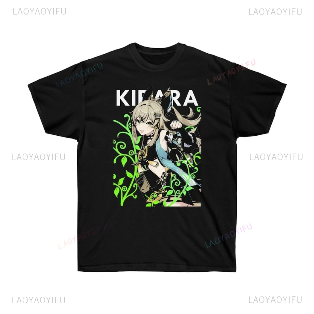 Kirara Genshin Impact Graphic T Shirts Woman Man Fan Unisex Ultra Summer High Quality Cotton T-shirt Classic Cartoon Tops Tee