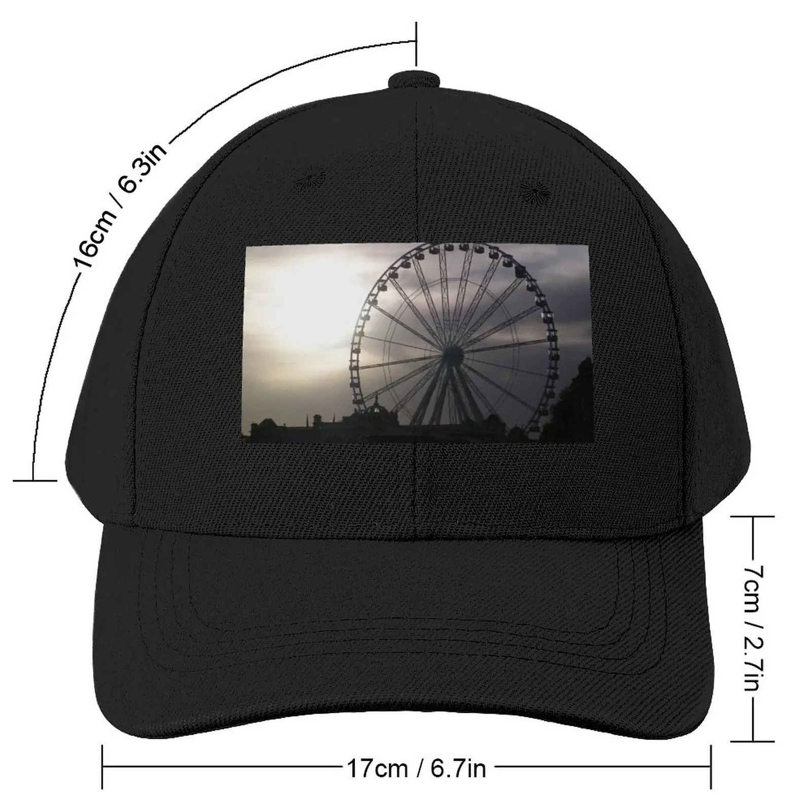 Ferris Wheel In Torquay, Devon Baseball Cap Military Cap Man western Hat Gentleman Hat Hat Man Luxury Caps Male Women's