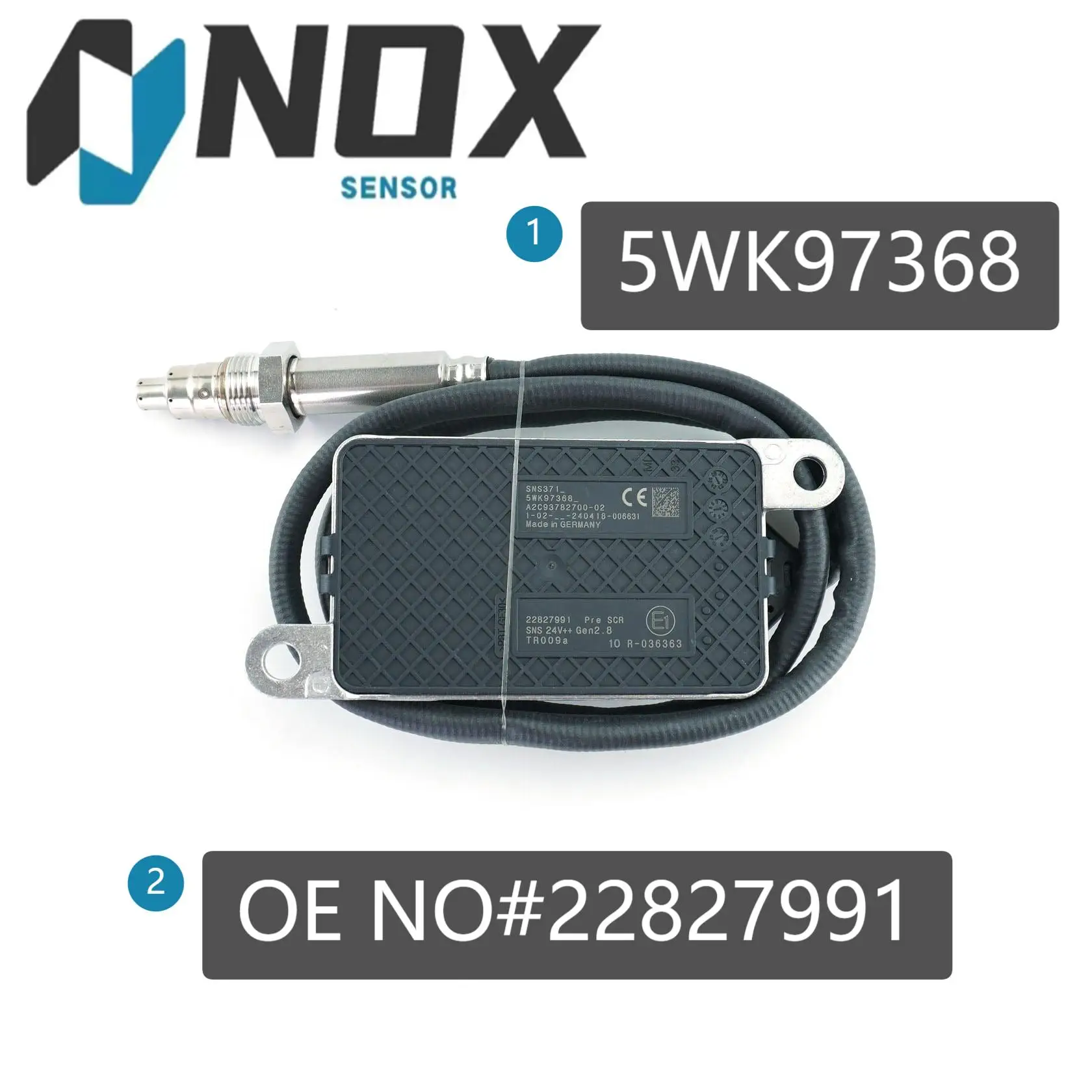 5WK97368 A2C93782700-02 22827991 5WK9 7368 2231598 Noxsensor Nitrogen Oxides Sensor For VOLVO Truck