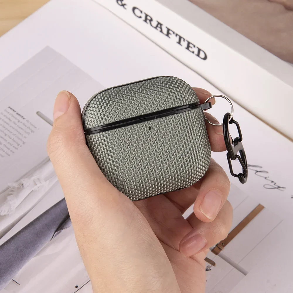 애플 에어팟 4 케이스, 방수 나일론 플라스틱 무선 헤드폰 커버, 에어팟 3 프로 USB C 쉘 에어팟 프로 케이스