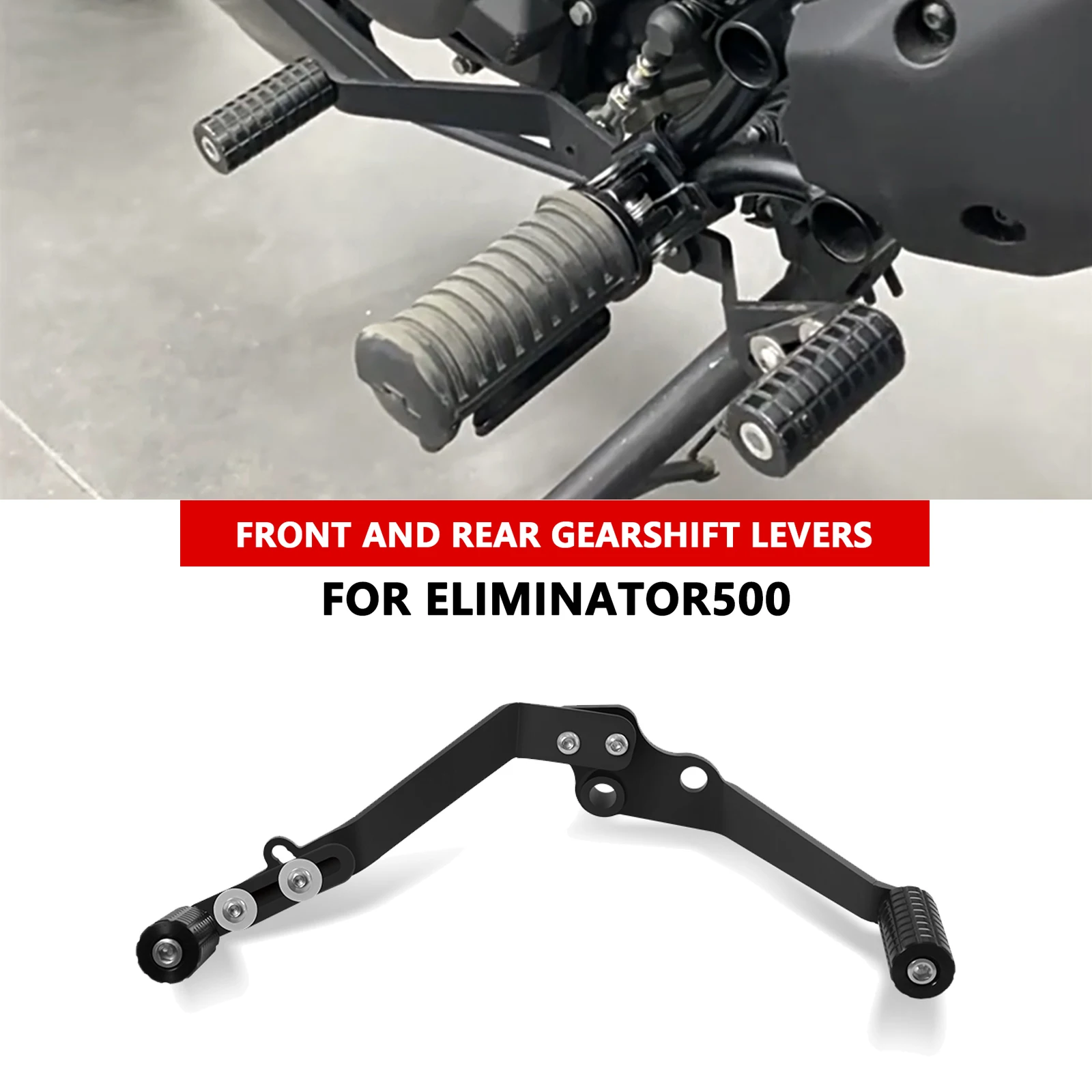 

For Eliminator 400 450 500 2025 2024 2023 Motorcycle Shift Pegs Adjustable Gear Shifter Shift Pedal Front Rear Lever