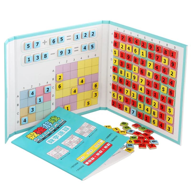 Wooden  Magnetic Sudoku Game Children's multi-functional Puzzle Thinking Training Gift Education Toys