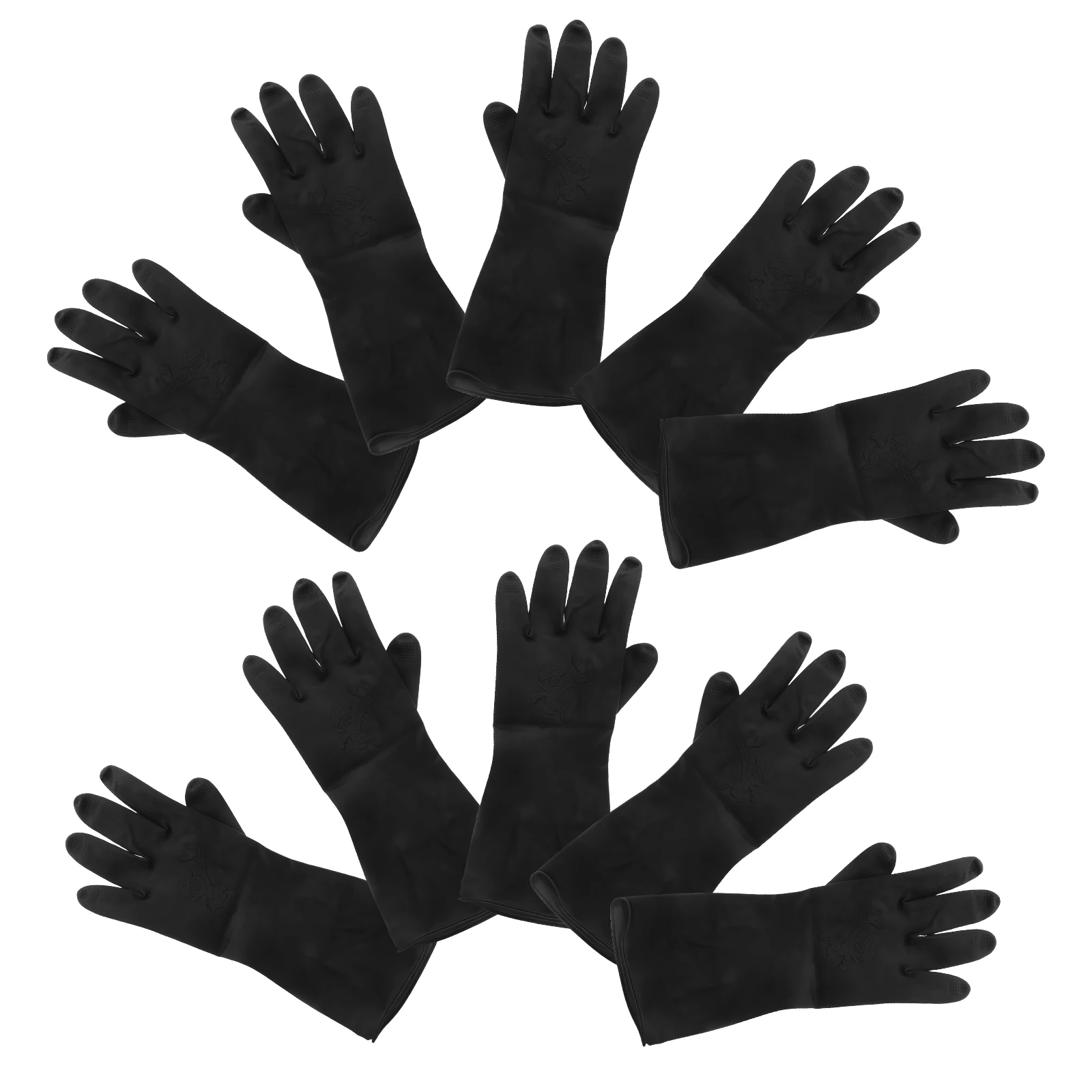 

Waterproof Latex Reusable Hair Dyeing Salon Protection Non-Slip Cotton Knit Black For Coloring Cooking Tattoo Gardening