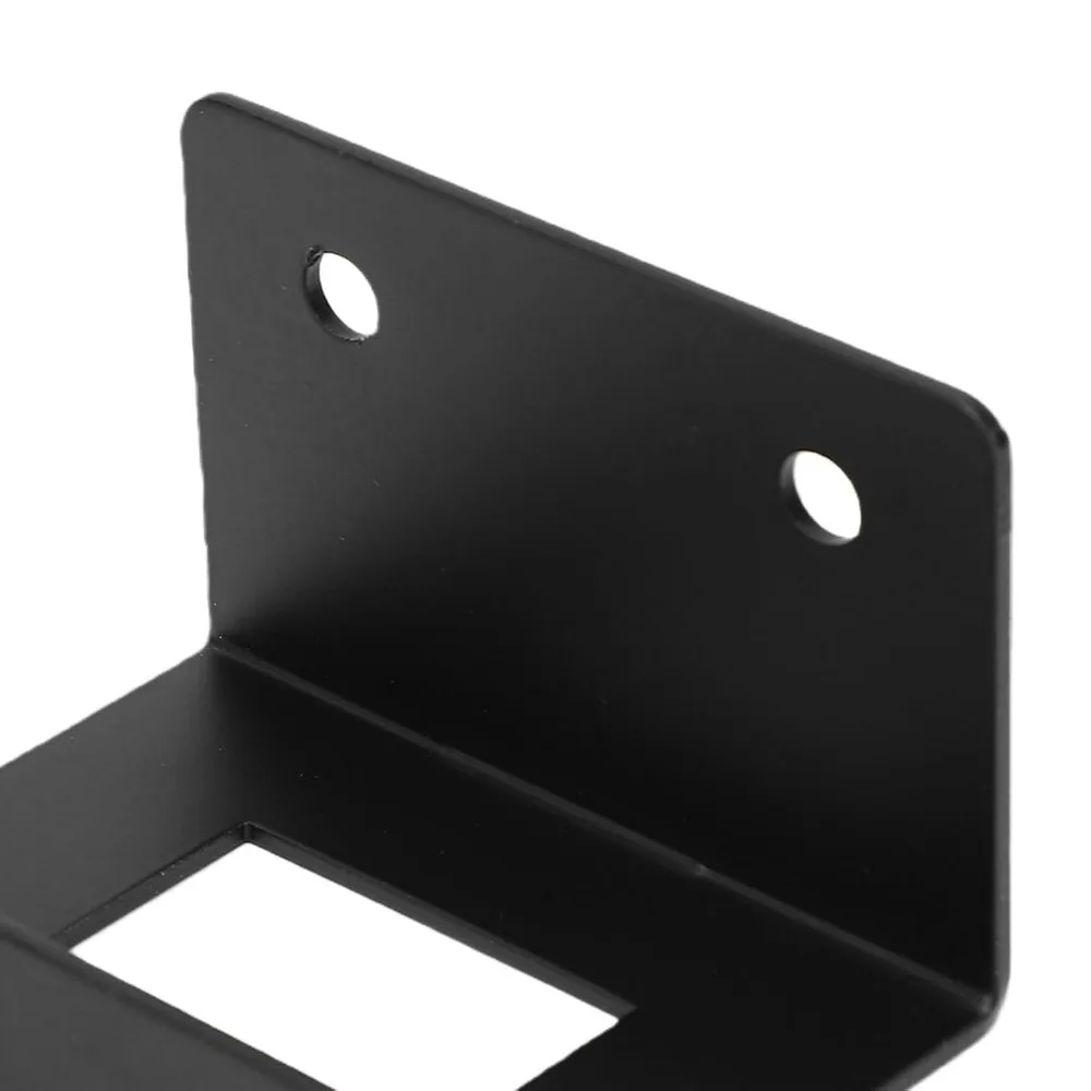 Carbon Steel Switch Mounting Bracket Pre Drilled Holes Black Rocker Switch Bracket 1-7/16 x 13/16 Inch 12 Volt