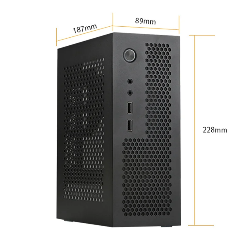 A09 HTPC Computer Case Mini ITX Gaming PC Chassis Desktop Chassis USB2.0 Computer Case Home Computer Case