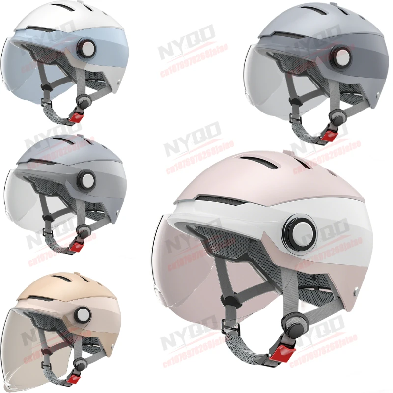 

Summer Electric Bike Helmet for Men & Women, All Season Universal Safety Helmet for Motorcycle & Scooter