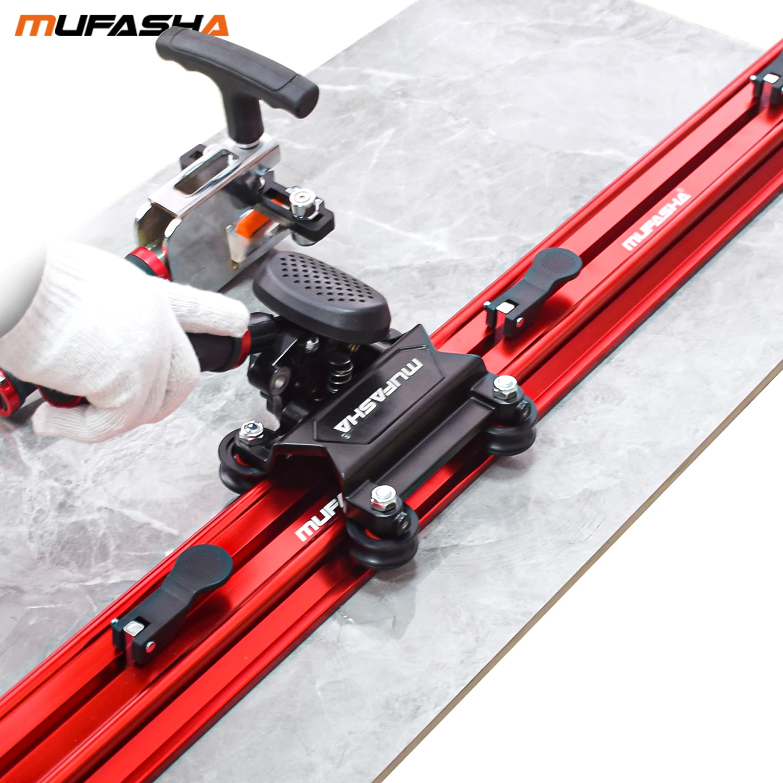 MUFASHA ML3200 Portable 3200mm Manual Tile Cutter Professional Hand Tile Cutter Three Cutting Blade Push Knife Slab Cutter