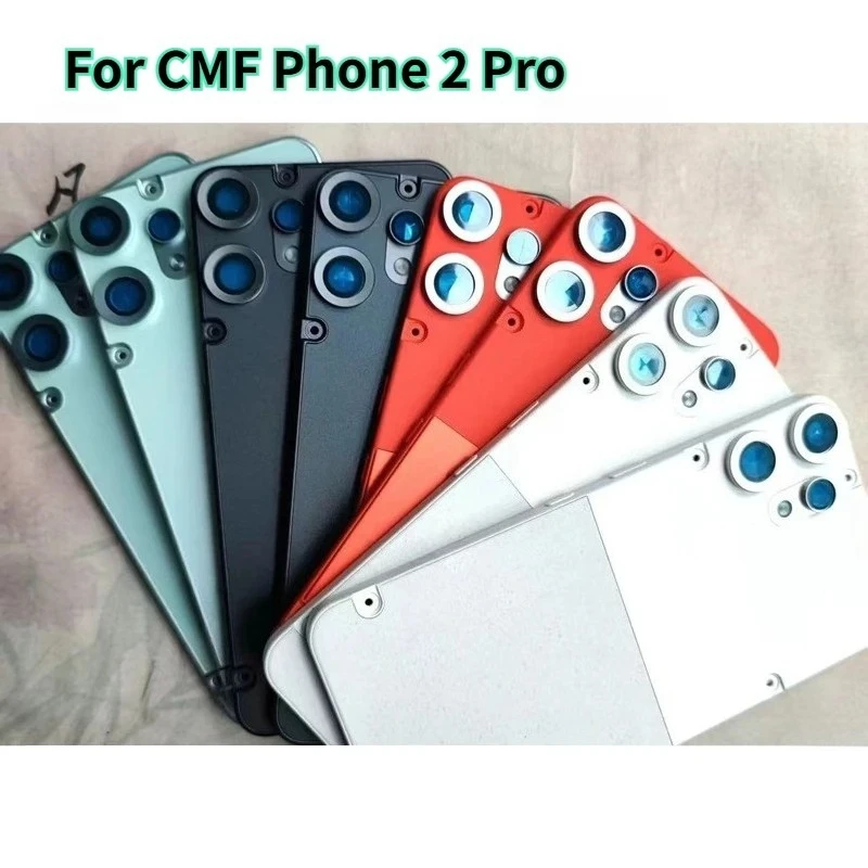 Plastic Battery Back Cover Rear Housing Replacement With Camera Glass Lens For Nothing CMF Phone 2 Pro A001 Repair Parts