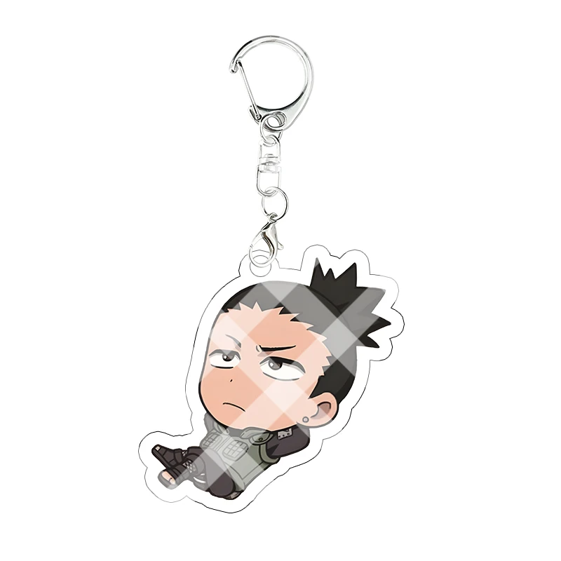 NARUTO Acrylic Keychain Shikamaru Nara Rock Lee Itachi Uchiha Creativity Hanging Ornaments Kawaii Cosplay Props Birthday Gift view 4