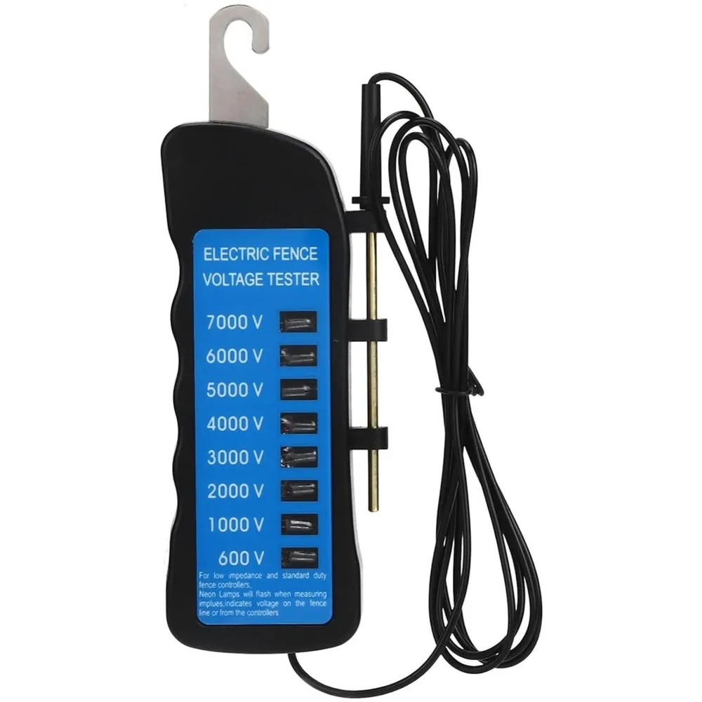 L68A Electric Fence Tester 7000V, Multifunction Voltage Meter For Farm, Garden, Livestock Fencing- Fence Tension Meter Included