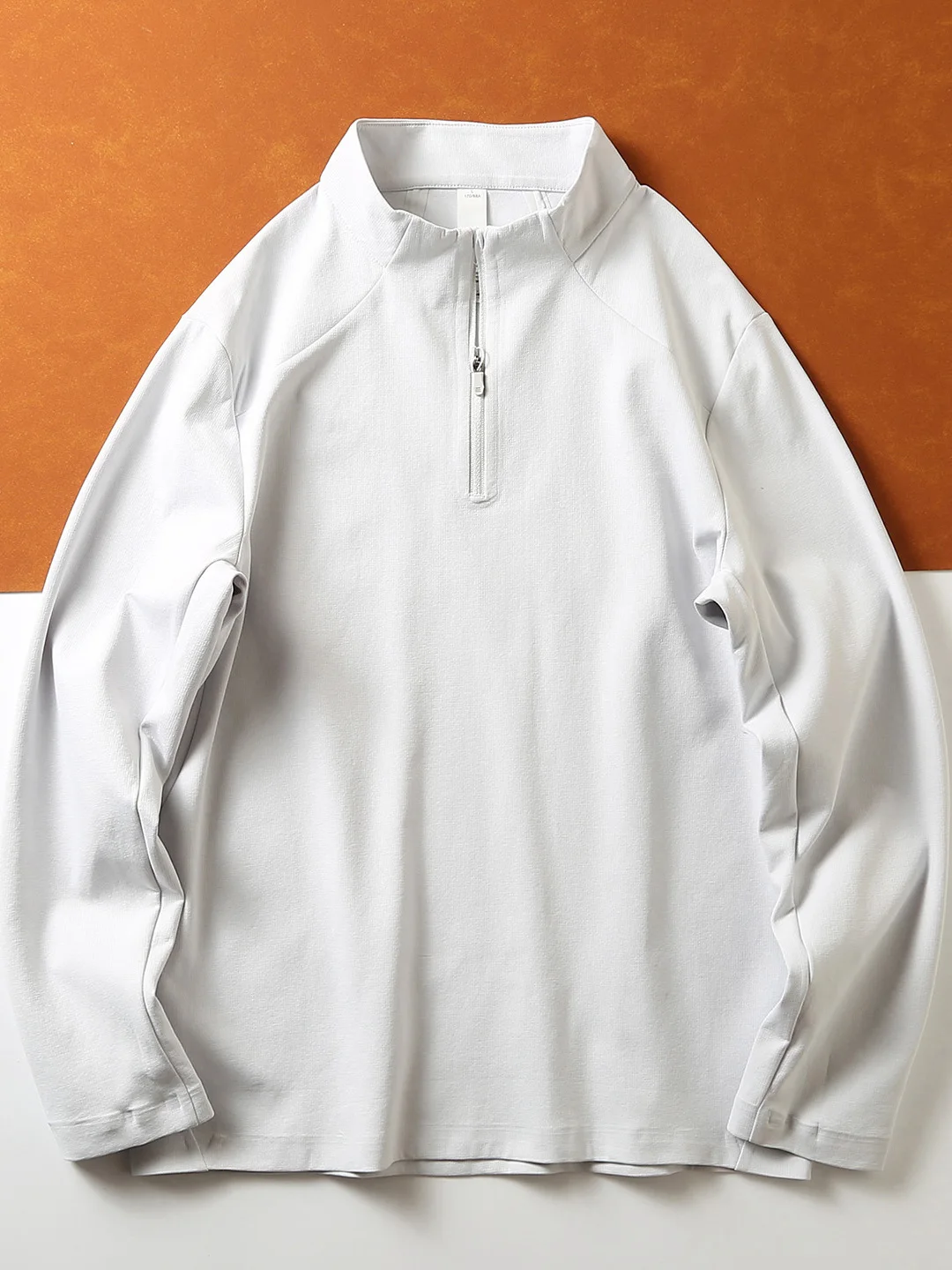 Men's Long Sleeve Base Shirt Comfortable Breathable Sporty Casual T-shirt Half Zipper Standard Fit Other Material Autumn Wear