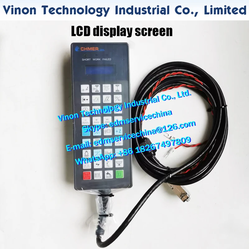 

Блок дистанционного управления машины Chmer с кабелем и ЖК-экраном, блок управления ручным управлением EDM, блок ручки для резки проволоки