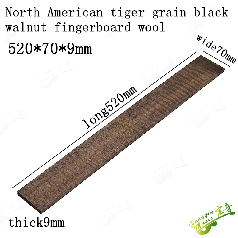 Gitarren-Griffbrett aus Ebenholz 520*70*8mm HUATOOL – Detail 18