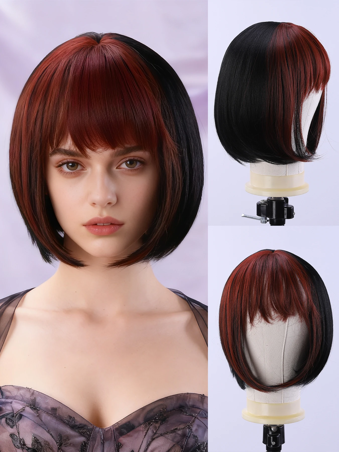 

1 элегантный и модный женский парик из синтетического волокна, модная прическа, дизайн с сетчатым головным убором в виде розы.