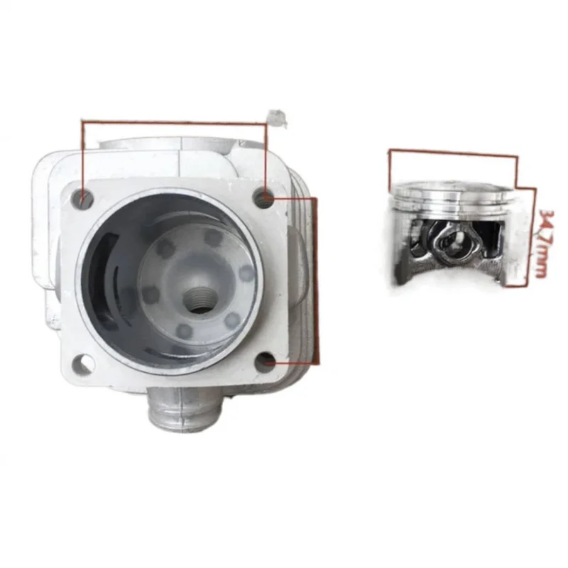 新しい Dahua 488 チェーンソー伐採鋸 47.9cc 48cc シリンダーピストンリングガスケットキットアクセサリー