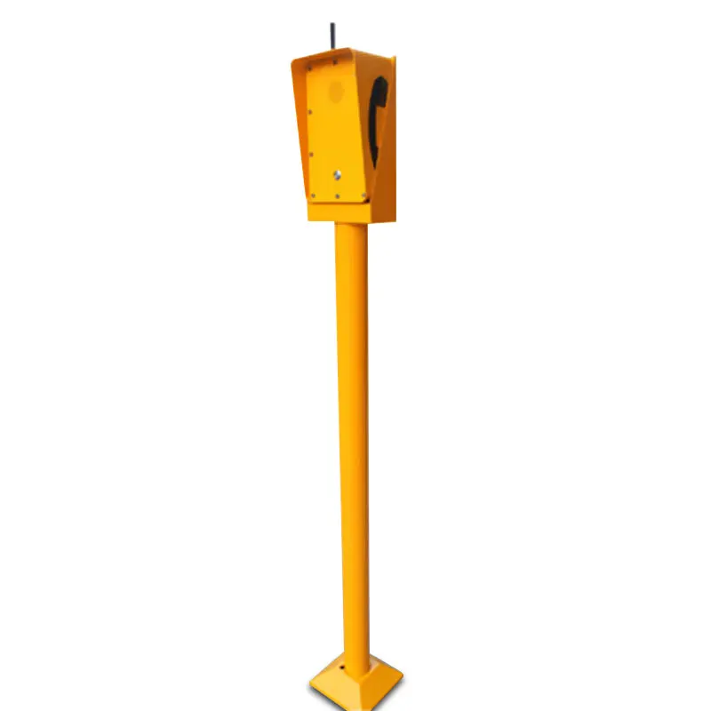 KNTECH Railway Platform SOS Call Box with Stand Column Vandal-Proof  Emergency Telephone Stand