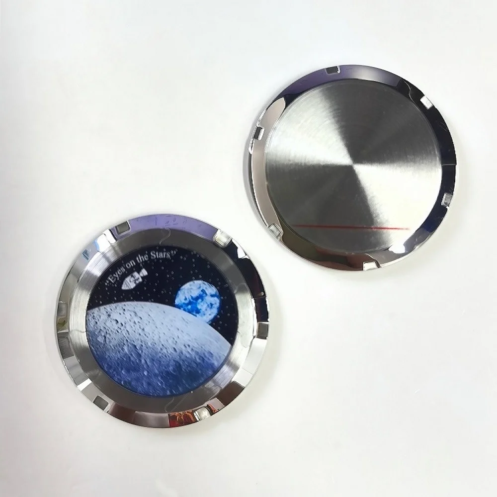 Нижняя крышка с лунным узором 37 мм, подходит для корпуса VK63, детали задней крышки из нержавеющей стали, детали часов, съемная нижняя крышка