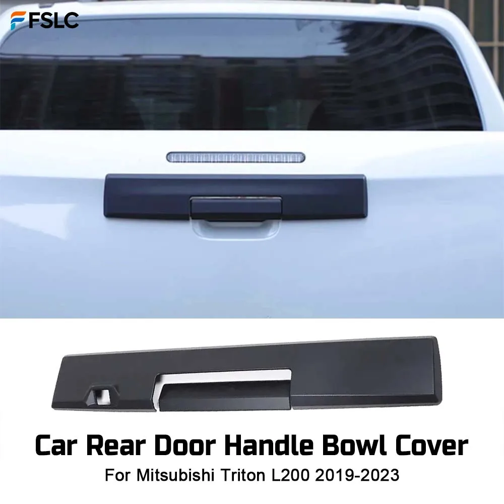 

⭐Genuine⭐ Car Decoration Matt Black Car Rear Door Handle Bowl Cover ForMitsubishi Triton L200 2019-2023 Cars Accessories