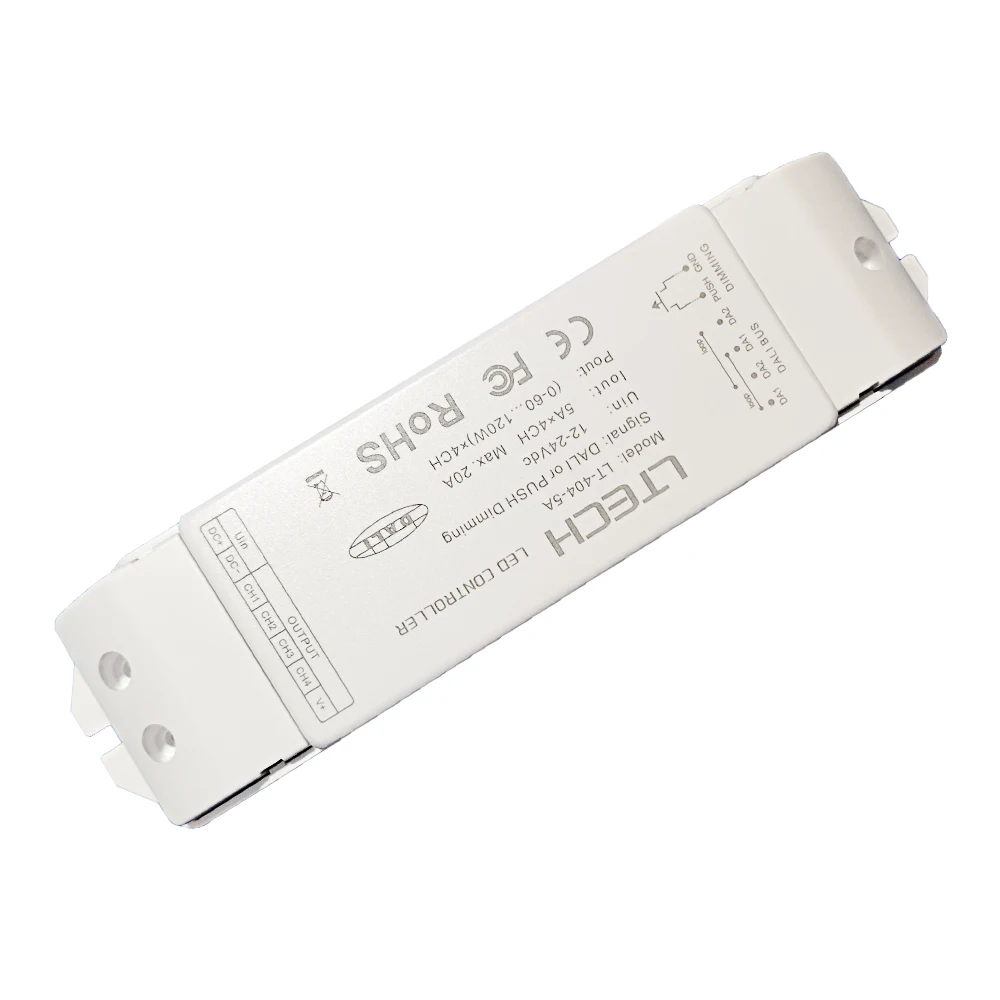 DALI Low Voltage Driver DIN-411-12A 1 Channel LT-401-12A LT-451-12A OLED Screen LT-404-5A 4 Channel LTECH Led Dimming Driver