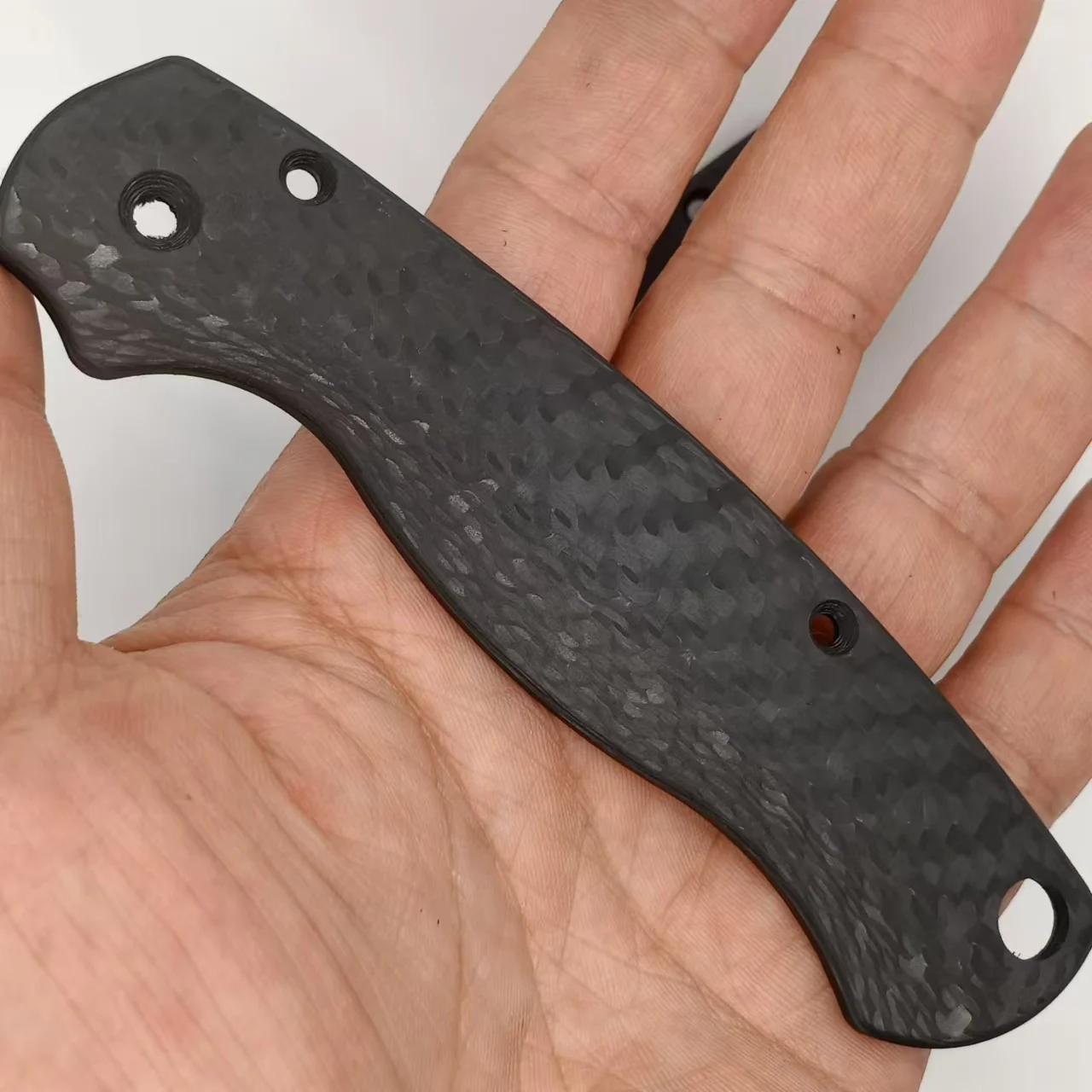 1 Pair 3k Carbon Fiber Grip Handle Scales for Spyderco Paramilitary 2 Para2 C81