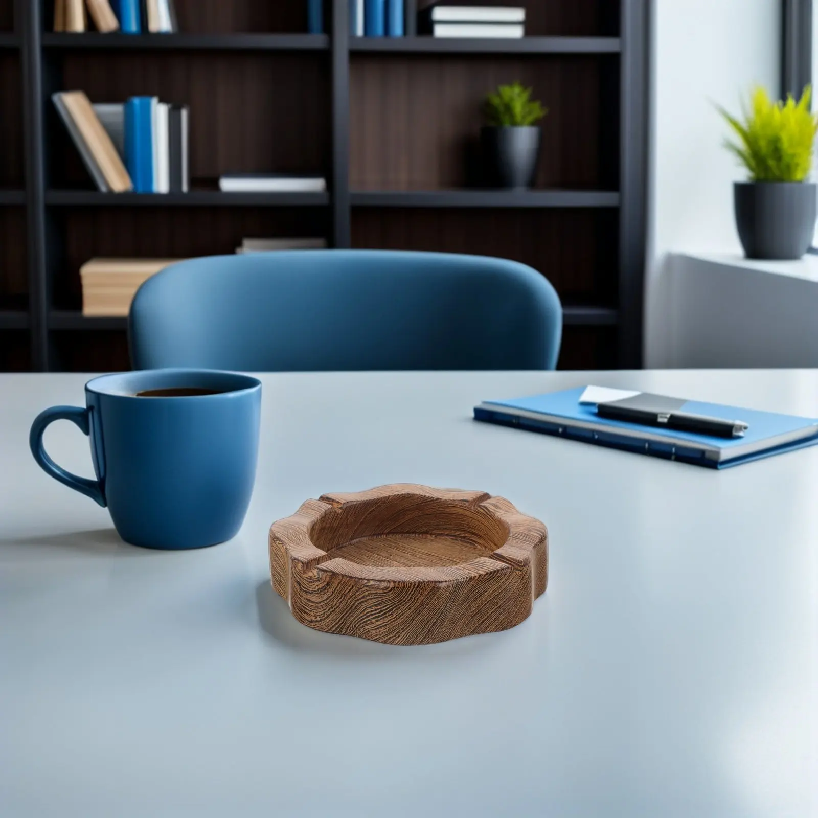 

Home Decor Chinese-style Carved Ashtray Balcony Smoking Office Coffee Decorative