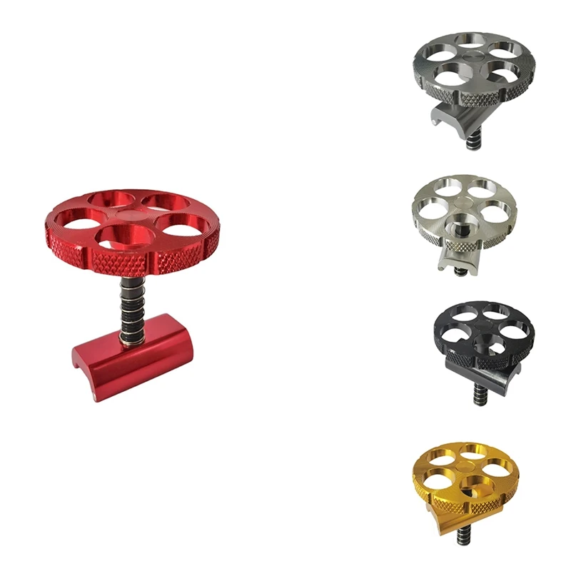 For Folding Bike Frame Round Hinge Lever C Buckle Clamp Set Beam Head Tube Folding Buckle Aluminum Alloy For Brompton