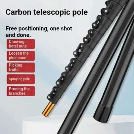 Multifunctional Telescopic Picking Pole, Pine Cone Harvester, Adjustable Extension Rod for Harvesting & Handicraft Use