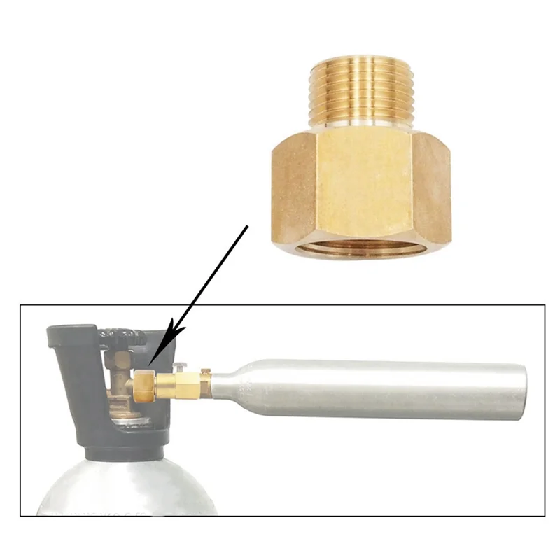 B26B Convertor G3/4 CO2 Tank Regulator Threads Transfer Adapter Filling Charging Adaptor To Male W21.8-14 / DIN477