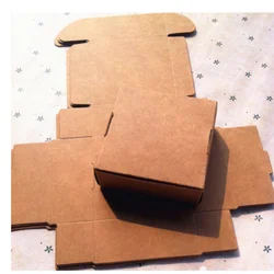 Wholesale 50pcs Natural Brown Kraft Paper Packaging Box Cajas de Carton Box Soap Packaging Box Wedding Favors Candy Gift Box