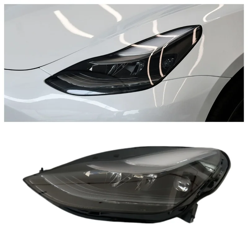 كشافات أمامية عالية الجودة لعدسة تسلا موديل 3 الأصلية LED مجموعة المصابيح الأمامية نظام الإضاءة التوصيل والتشغيل المصنع مباشرة #6