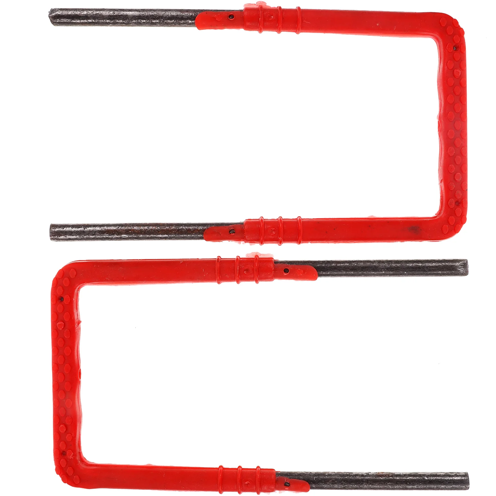 2 Pcs Manhole Ladder for Different Types of Well Municipal Construction Sturdy Step Carbon Steel Steps Water
