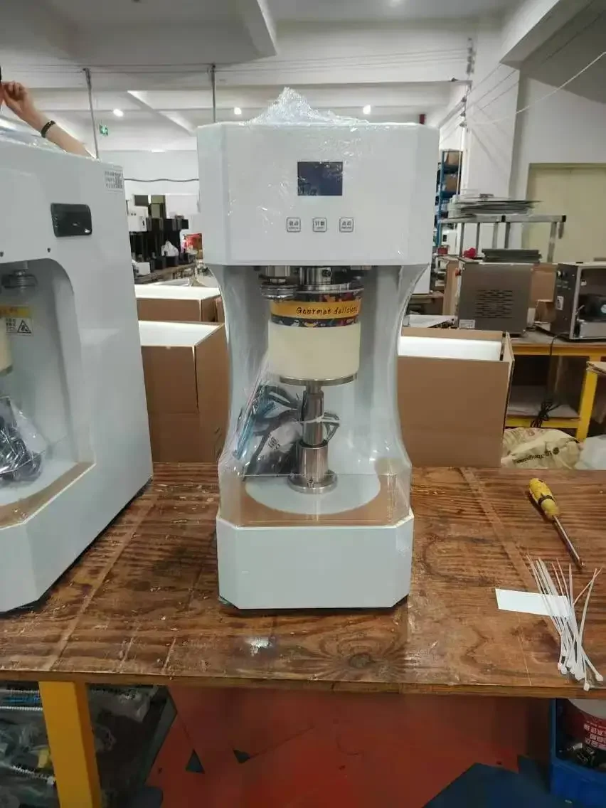 2025 Latest Factory-Direct Automatic Can Sealing Machine for Soda, Milk Tea and Coffee Cans Commercial Use 100 Caliber
