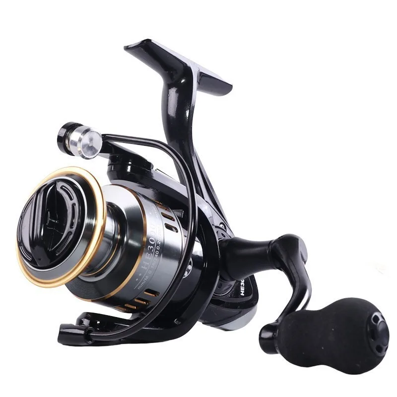 High Performance Full Metal Spool Long Casting Spinning Fishing Reel Eva Or Metal Knob For Saltwater Freshwater Sea Fishing He