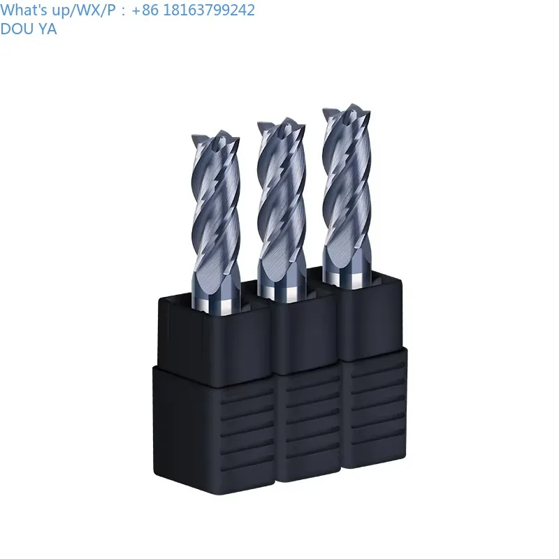 

End Mill Tools Square Flat for Hardened Steel 55HRC 4 Flute Center Cutting 20MM Side Face Milling Cutters