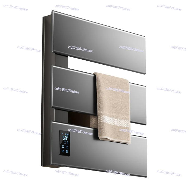 Electric towel rack, bathroom, household regular heating, drying, sterilization, bathroom light and dark bath towel rack