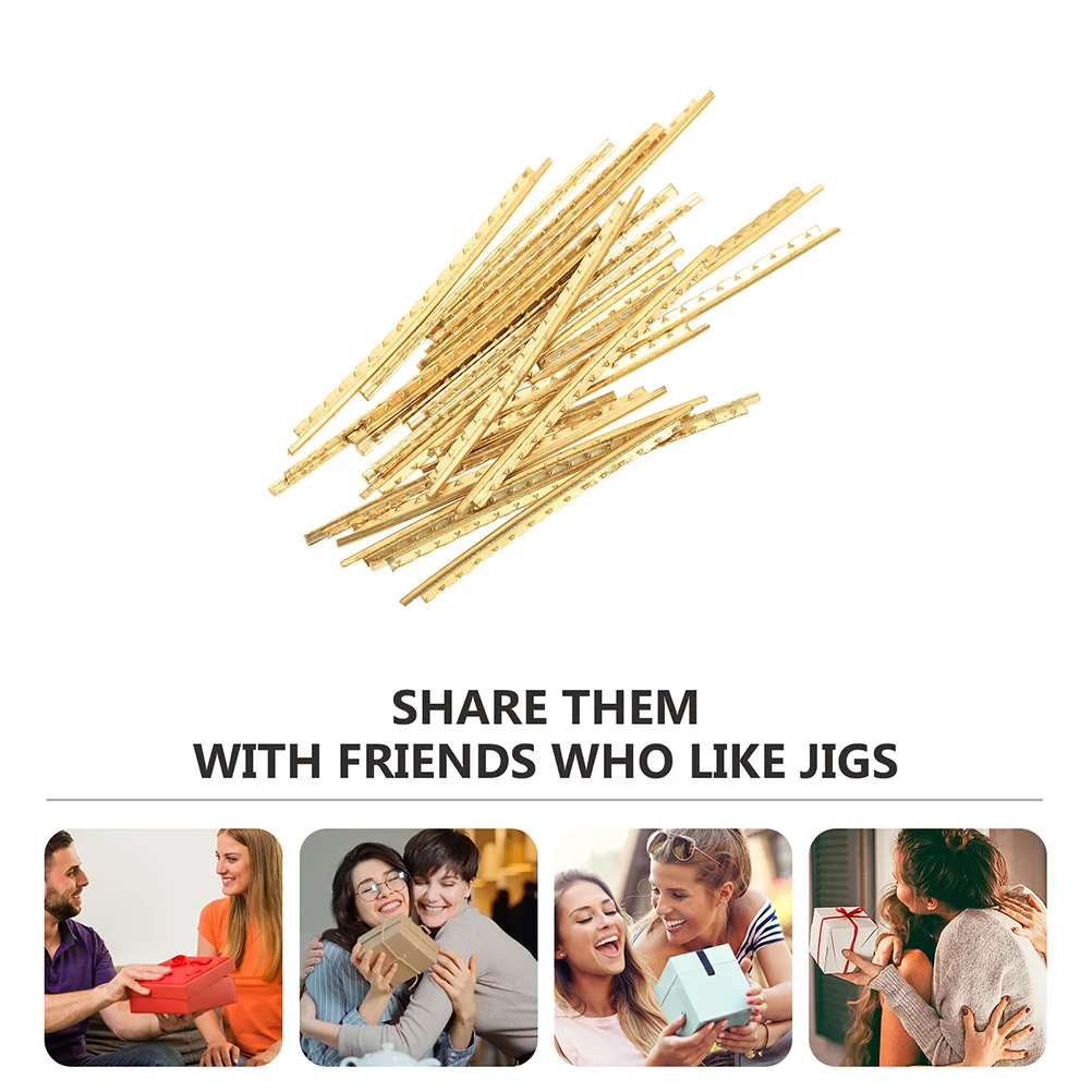 

20pcs Guitar Fret Wire Folk Instrument Parts 2mm Brass Frets for Acoustic Electric Guitars Mandolin Accessories