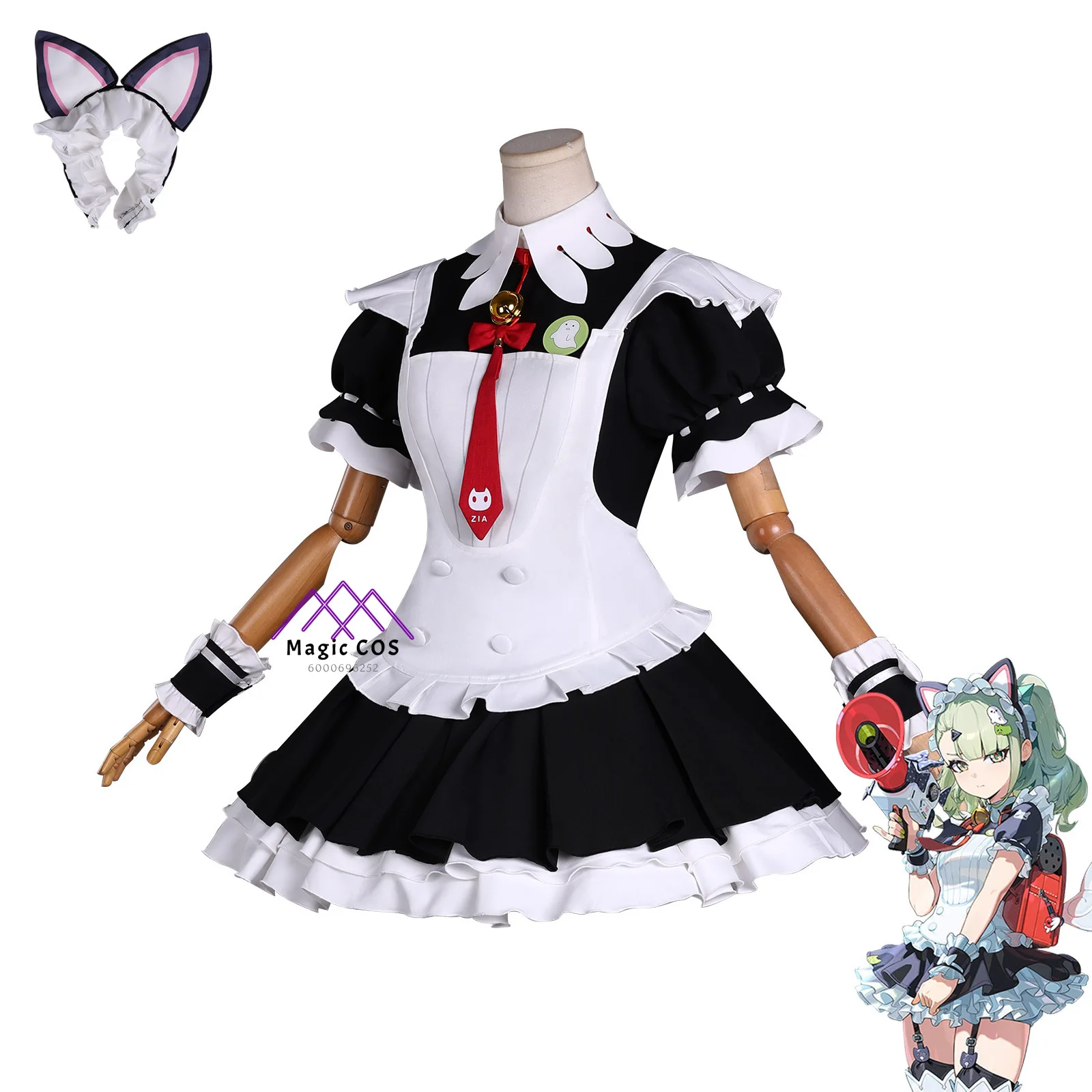 

Sunna Cosplay Costume - High Quality Full Set Zenless Zone Zero Women's Lolita Dress Playing Anime Outfit Halloween Party Suit